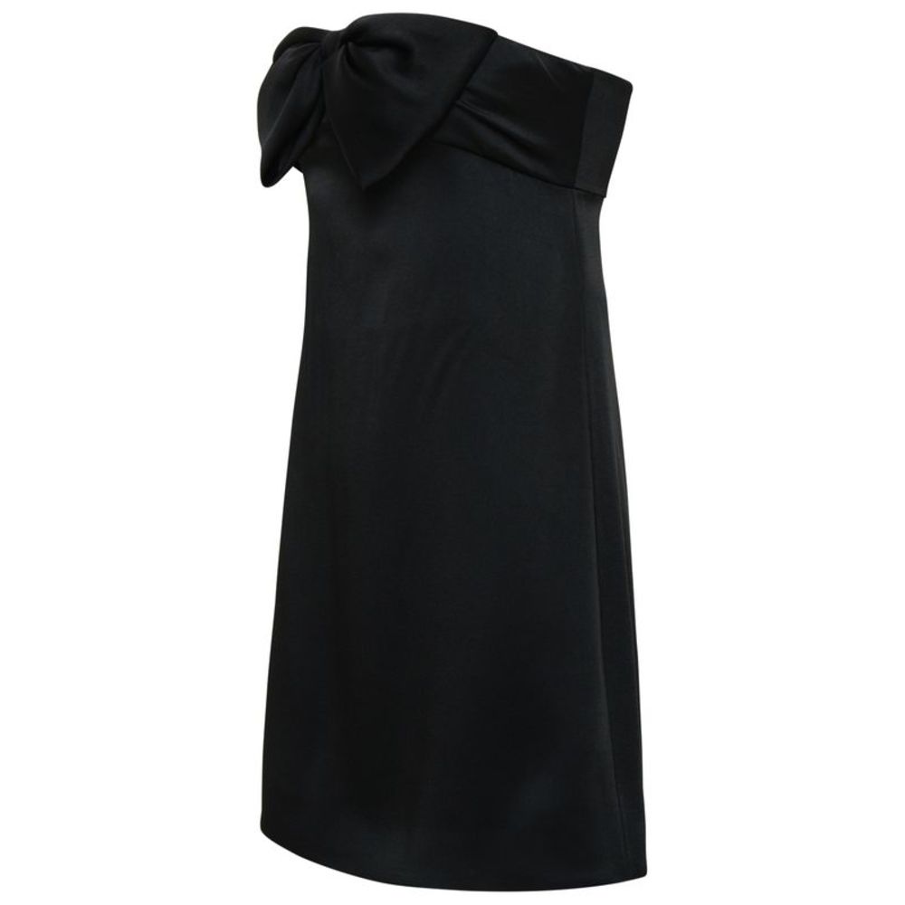 SAINT LAURENT Black Acetate Dress - Picture 2 of 3